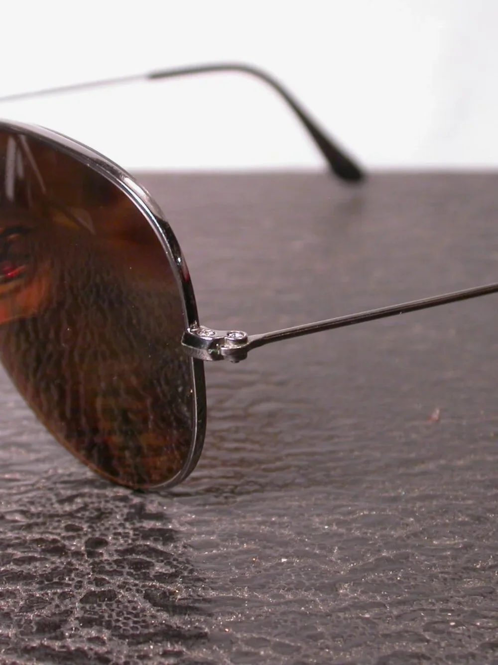 Ray Ban Gunmetal Silver Aviator Sunglasses Made in ITALY RB3025 FRAME ONLY